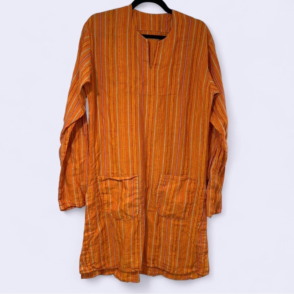 Orange Striped Kurta and pants